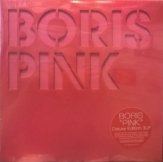 Image of Front Cover of 4925317E: 3xLP - BORIS, Pink (Sargent House; SH-161, USA, Canada & Europe 2016 Reissue, Envelope Sleeve, Insert, Limited Deluxe Edition)   VG+/EX