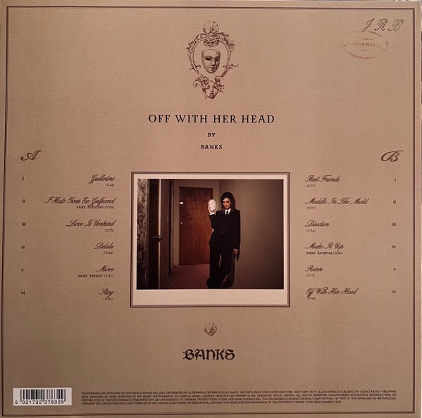 Image of Back Cover of LP - NEW/NEW - BANKS, Off With Her Head (Her Name Is Banks, Inc.; BLP5, Worldwide 2025, Brown Vinyl), ,  - 4935165E