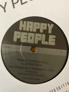 Image of Back Cover of 7"  - EX/EX - PAMA INTERNATIONAL FEATURING JEREMY PE A, Not Waving But Drowning (Now) (Happy People; HPR33-7, UK 2021, Company Sleeve, Limited Edition of 217), No: 36 of 217,  - 4955239S