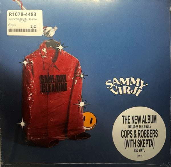Image of Front Cover of 4935168E: LP - SAMMY VIRJI, Same Day Cleaning (Capitol Records; 7806719, Europe 2025, Red Vinyl)   NEW/NEW