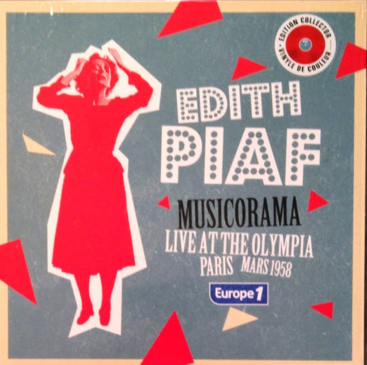 Image of Front Cover of LP - NEW/NEW - EDITH PIAF, Musicorama - Live At The Olympia Paris (Mars 1958) - Europe 1 (Warner Music France; 5054197627965, France 2023, 45 RPM, Red Vinyl), ,  - 4935173E