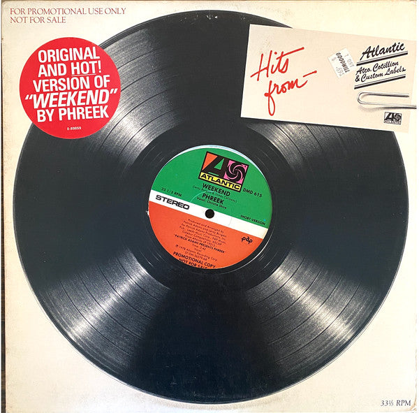 Image of Label Cover of 4925413E: 12" - PHREEK, Weekend (Atlantic; DMD 615, US 1983, Company Sleeve, Inner) Strong VG  VG/VG