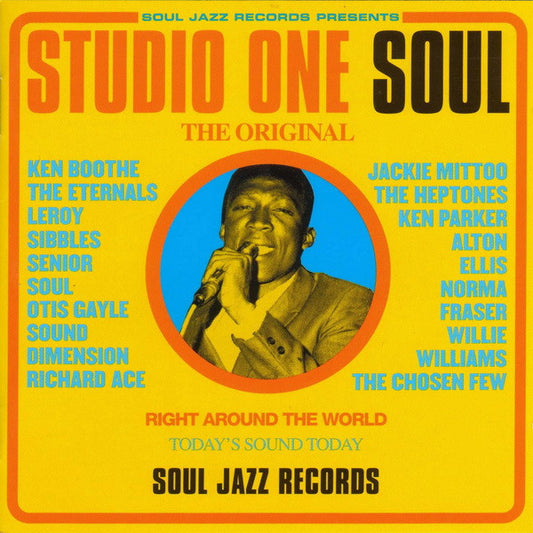 Image of Front Cover of 4915452C: CD - VARIOUS, Studio One Soul (Soul Jazz Records; SJR CD 50, UK 2001, Jewel Case With Slipcase) Light creasing to slipcase  VG+/EX
