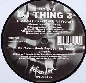 Image of Back Cover of 4945272S: 2x12" EP - VARIOUS, It's A DJ Thing 3 (Defender Music; DFDLP6, UK 1996, Company Sleeve)   /VG