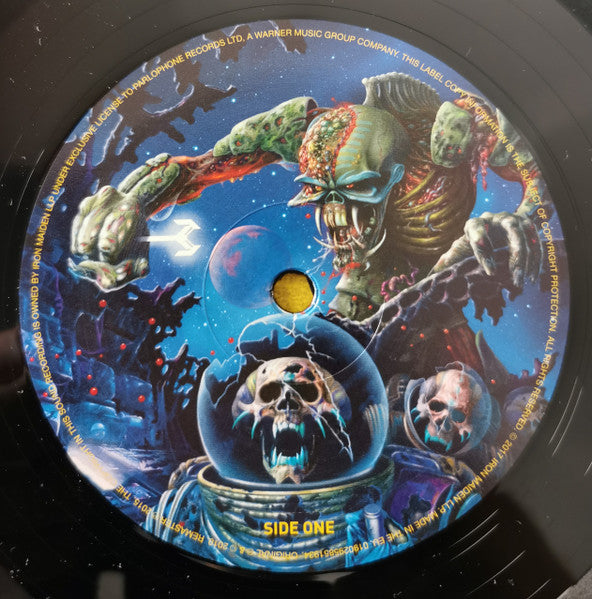 Image of Label Cover of 4945186S: 2xLP - IRON MAIDEN, The Final Frontier (Parlophone; 0190295851934, Europe 2017 Reissue, Gatefold, 2 Inners, 180 Gram Vinyl) Opened Instore, Still In Shrinkwrap  EX/EX