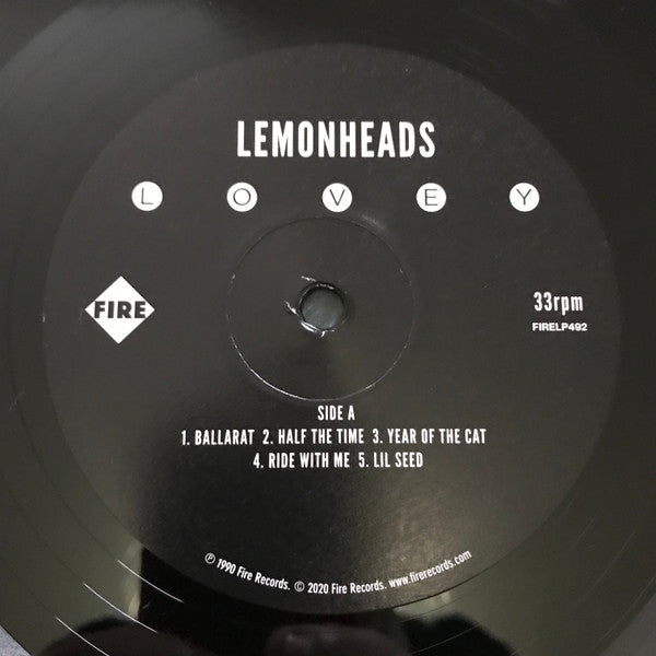 Image of Label Cover of 2xLP - EX/VG+ - LEMONHEADS, Lovey (Fire Records ; FIRELP492, UK & Ireland 2020 Reissue, Book Sleeve, Stapled In Booklet, Postcard), ,  - 4925459E
