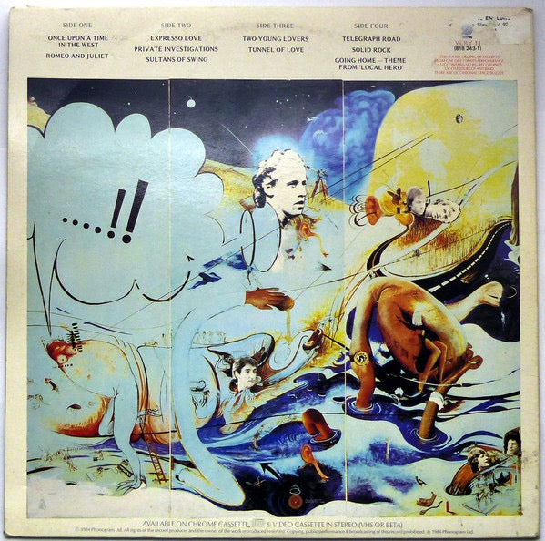 Image of Back Cover of 4915491C: 2xLP - DIRE STRAITS, Alchemy - Dire Straits Live (Vertigo; VERY 11, UK 1984, Gatefold, Tone Runout) Bottom seams split on sleeve.  VG/VG+