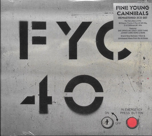 Image of Front Cover of 4915526C: 2xCD - FINE YOUNG CANNIBALS, 40 (London Records; LMS1725529, Europe 2025, Fold Over Sleeve) SEALED With Hype Sticker  M/M
