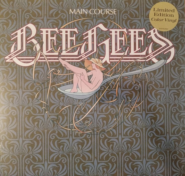 Image of Front Cover of 5045003S: LP - BEE GEES, Main Course (Capitol Records; B0030706-01, Europe 2020 Reissue, Inner, Clear [Whitewater] Vinyl)   VG+/VG+