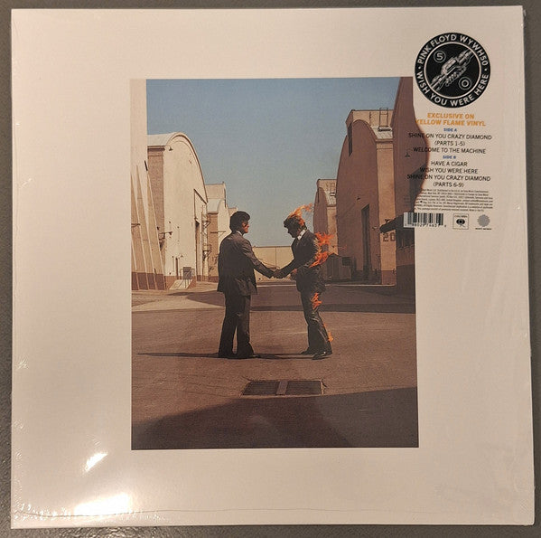 Image of Front Cover of LP - NEW/NEW - PINK FLOYD, Wish You Were Here (50th Anniversary) (CMG; 19802974631, UK 2025 Reissue, Yellow Flame Vinyl), ,  - 1816388C