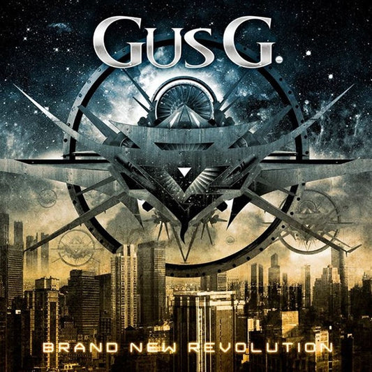 Image of Front Cover of 5025068E: LP - GUS G., Brand New Revolution (Century Media; 9985831, Europe 2015) Still In Opened Shrinkwrap With Hype Sticker  EX/EX