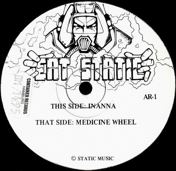 Image of Front Cover of 12" - /VG - EAT STATIC, Inanna / Medicine Wheel (Alien Records ; AR-1, UK 1991, Plain Sleeve), WOL.,  - 3726445E