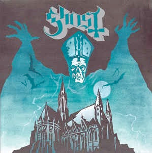 Image of Front Cover of 5035028E: LP - GHOST, Opus Eponymous (Rise Above; RISELP124, UK 2025 Reissue, Insert, Ice Blue Vinyl)   NEW/NEW