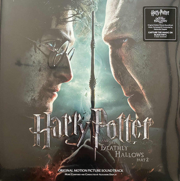 Image of Front Cover of 5045017S: 2xLP - ALEXANDRE DESPLAT, Harry Potter And The Deathly Hallows Part 2 (Original Motion Picture Soundtrack) (WaterTower Music; R1 726939 / 603497821990, Worldwide 2025 Reissue, Gatefold) Opened Instore, Still In Stickered Shrinkwrap  EX/EX