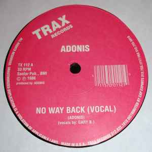 Image of Front Cover of 5025012E: LP - ADONIS, No Way Back (Trax Records; TX 112, US 2000, Reissue with white barcode.)   /G+