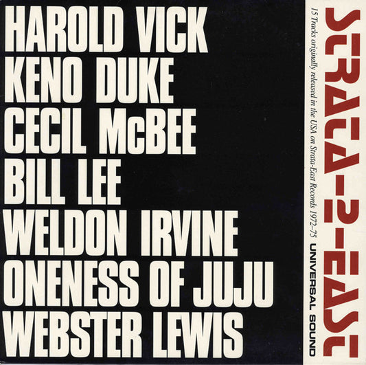 Image of Front Cover of 5045029S: LP - VARIOUS, Strata-2-East (Universal Sound; US LP 6, UK 1997)   G+/G+