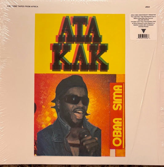 Image of Front Cover of 5045076S: LP - ATA KAK, Obaa Sima (Anniversary Remaster) (Awesome Tapes From Africa; ATFA054DLXC1, UK 2025 Reissue, Gatefold, Inner, Red, green, white splatter Vinyl, NO DVD) Still In Opened Shrinkwrap With Hype Sticker  VG+/VG+