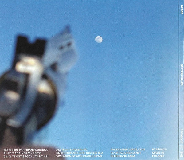 Image of Back Cover of CD - NEW/NEW - GEESE, Getting Killed (Partisan Records; PTPS60CD, USA & Europe 2025), ,  - 0456059S