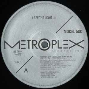 Image of Front Cover of 5025112E: 12" - MODEL 500, I See The Light / Pick Up The Flow (Metroplex; M-021, US 2024, Plain Sleeve, 2024 Reissue.)   /VG