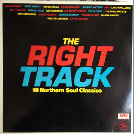 Image of Front Cover of 5025134E: LP - VARIOUS, The Right Track (18 Northern Soul Classics) (Inferno Soul Club; SINLP 3, UK 1988) Ringwear on sleeve.  VG/VG+