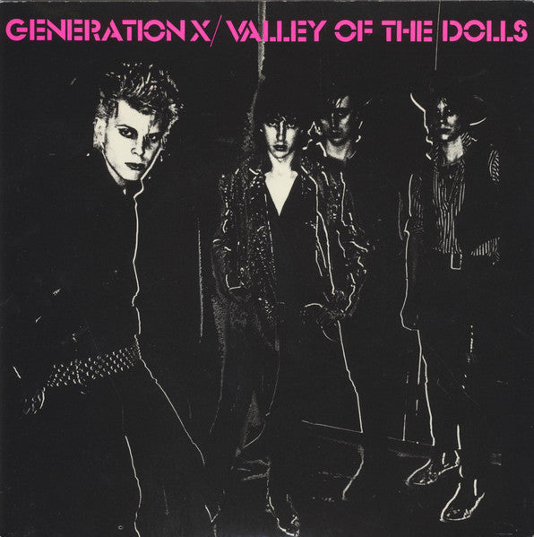 Image of Front Cover of 7" - VG/G+ - GENERATION X, Valley Of the Dolls / Shakin' All Over (Chrysalis; CHS 2310, UK 1979, Laminated Flipback Sleeve, Marbled Brown / Clear Vinyl), Edge and Ring Wear,  - 2526270E