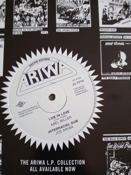 Image of Front Cover of 5045159S: 12" - ABEL MILLER, Live In Love (Ariwa; Ari313, UK 2022) plain black disco bag  /VG+