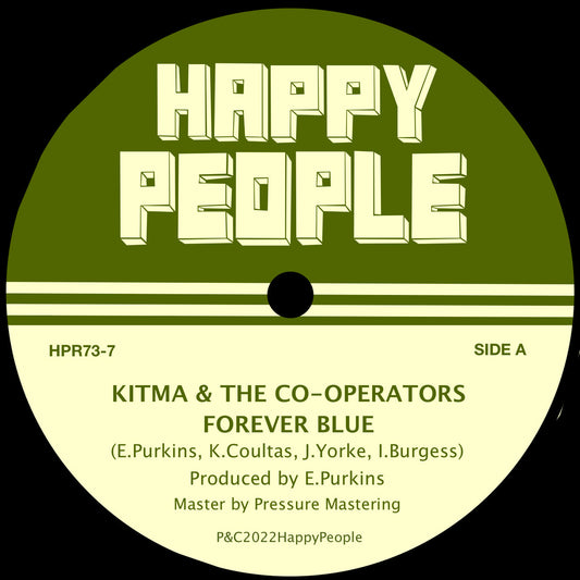Image of Front Cover of 5055094S: 7" - KITMA & THE CO-OPERATORS, Forever Blue / Ocean Of Tears (Happy People; HPR73-7, UK 2022, Limited edition of 220.) No: 171 of 220  EX/EX