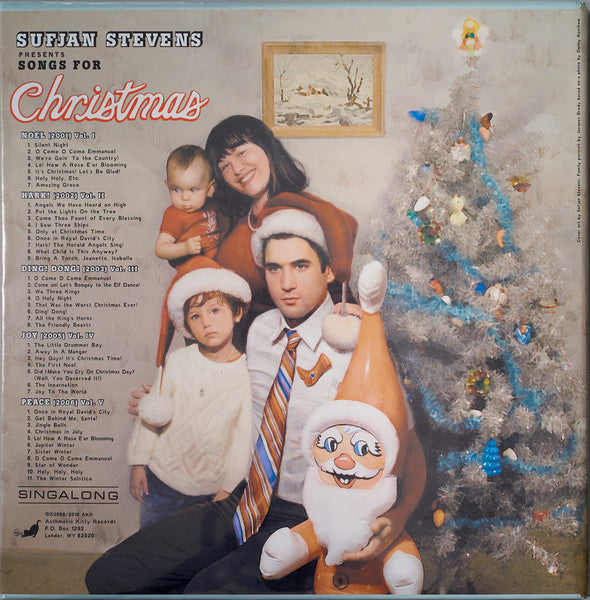Image of Back Cover of 5x12" - VG+/VG+ - SUFJAN STEVENS, Songs For Christmas (Asthmatic Kitty Records; AKR028, USA & Europe 2018 Reissue, Box Set), ,  - 5045104S