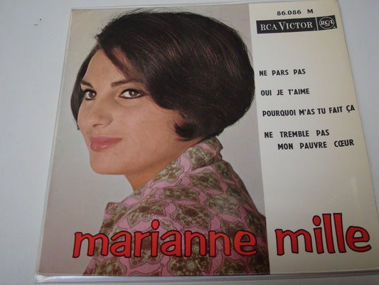 Image of Front Cover of 5025252E: 7" EP - MARIANNE MILLE, Ne Pars Pas (RCA Victor ; 86.086, France 1964, Laminated Flipback Sleeve) Slight Damage To Sleeve Opening  VG+/EX