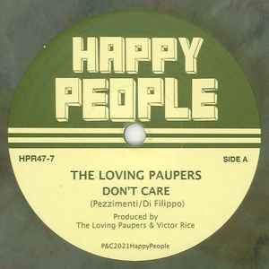 Image of Front Cover of 5055090S: 7" - THE LOVING PAUPERS, Don't Care (Happy People; HPR47-7, UK 2021, Limited edition of 213.) No:107 of 213  EX/EX