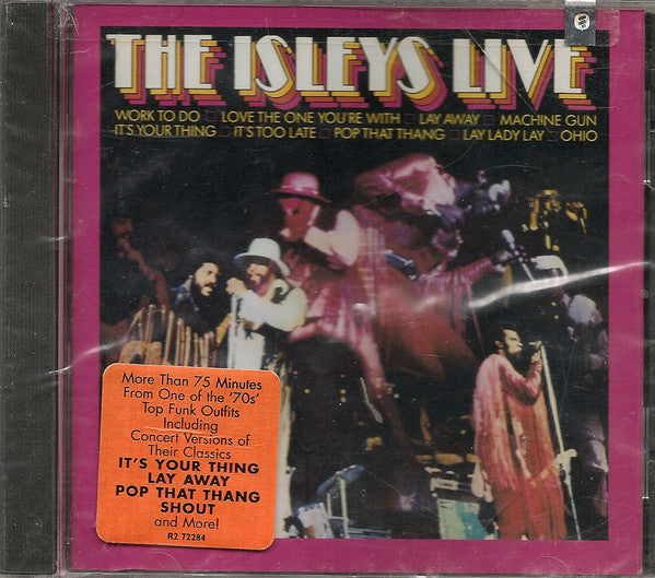 Image of Front Cover of 5035132E: CD - THE ISLEYS, The Isleys Live (Rhino Records; R2 72284, US 1996)   VG+/VG+