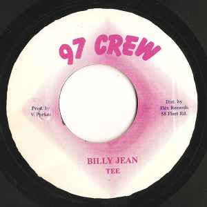 Image of Front Cover of 5055102S: 7" - TEE, Billy Jean / Good Love (97 Crew; none, Jamaica ) Actually by Shinehead.  /VG+