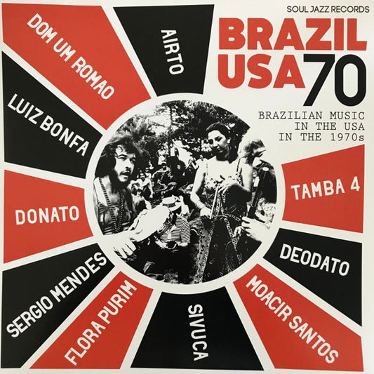 Image of Front Cover of 5045182S: 2xLP - VARIOUS, Brazil USA 70 (Brazilian Music In The USA In The 1970s) (Soul Jazz Records; SJR LP428, UK 2019, Gatefold, 2 Inners, 180 Gram Vinyl)   VG+/VG+