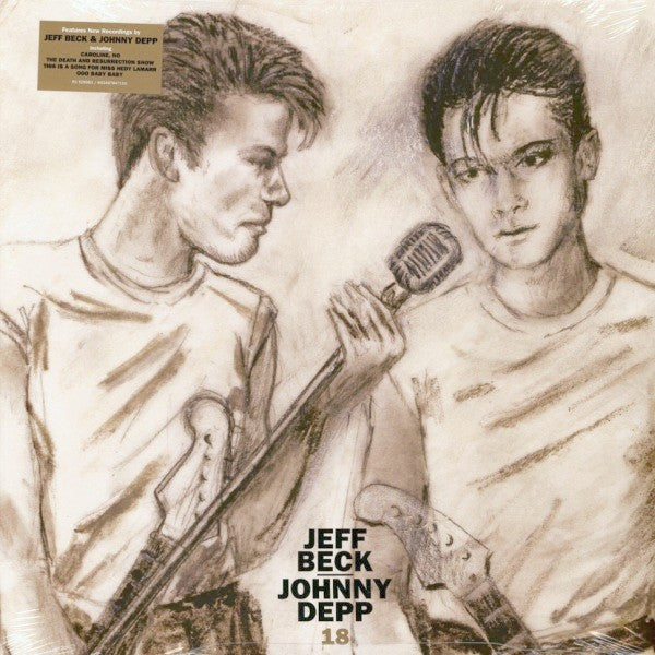 Image of Front Cover of 5045108S: LP - JEFF BECK - JOHNNY DEPP, 18 (Rhino Records; R1 629961, Europe 2022) Opened Instore, Still In Stickered Shrinkwrap  EX/EX