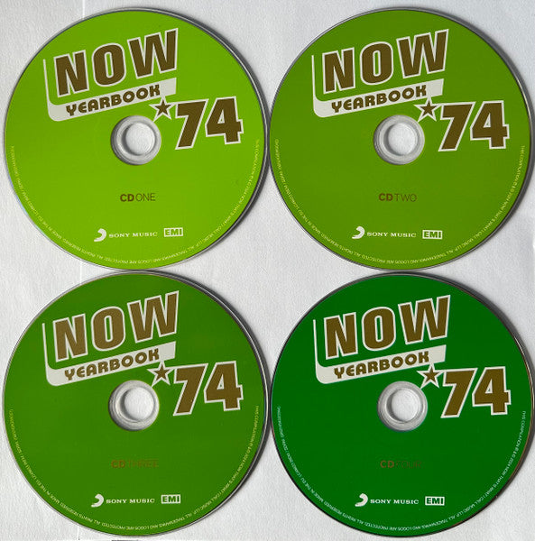 Image of Label Cover of 5035184E: 4xCD - VARIOUS, Now Yearbook '74 (Sony Music; CDYBXNOW74, UK 2024, Book Sleeve)   EX/EX