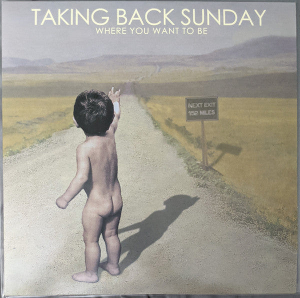 Image of Front Cover of 5015299C: LP - TAKING BACK SUNDAY, Where You Want To Be (Victory Records; VR228, US 2021 Reissue, Insert, Black Vinyl, Eighth Pressing) Quite a few marks but all very light.  VG+/VG