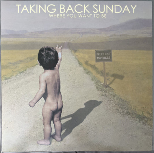 Image of Front Cover of 5015299C: LP - TAKING BACK SUNDAY, Where You Want To Be (Victory Records; VR228, US 2021 Reissue, Insert, Black Vinyl, Eighth Pressing) Quite a few marks but all very light.  VG+/VG