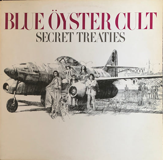 Image of Front Cover of LP - VG/VG+ - BLUE  YSTER CULT, Secret Treaties (CBS Sunburst Label; S 80103, UK 1970s Reissue, Circle After S80103A ON Labels), ,  - 2816280C