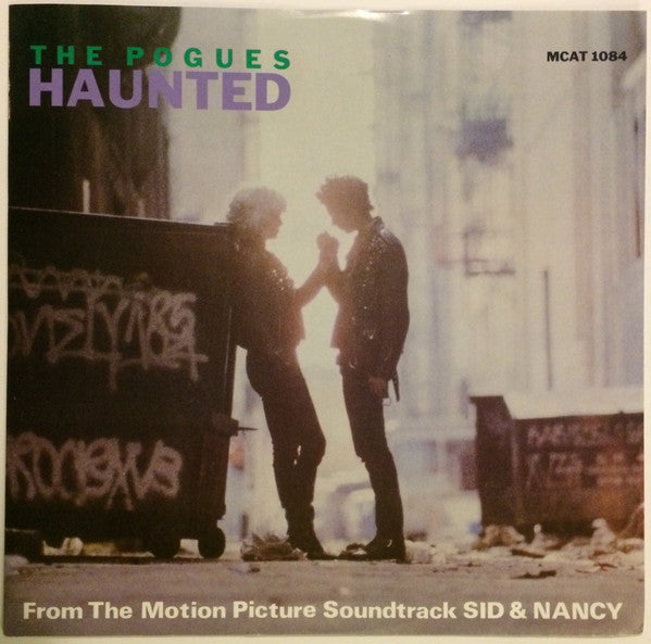 Image of Front Cover of 5015300C: 12" - THE POGUES, Haunted (MCA Blue Rainbow; MCAT 1084, UK 1986, , Picture Sleeve, "From The Motion Picture Soundtrack SID & NANCY") A little light edge wear.  VG+/VG+