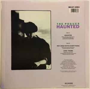 Image of Back Cover of 5015300C: 12" - THE POGUES, Haunted (MCA Blue Rainbow; MCAT 1084, UK 1986, , Picture Sleeve, "From The Motion Picture Soundtrack SID & NANCY") A little light edge wear.  VG+/VG+