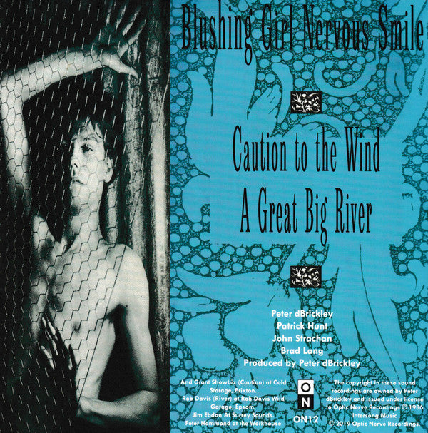 Image of Back Cover of 7" EP - EX/EX - THE WALLFLOWERS, Blushing Girl Nervous Smile (Optic Nerve Recordings ; ON12, UK 2019 Reissue, Picture Sleeve, Poster & Postcard, Blue/Black Split Vinyl), Looks Unplayed,  - 5025316E