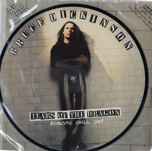 Image of Front Cover of 2x7" - VG+/VG - BRUCE DICKINSON, Tears Of The Dragon (EMI United Kingdom ; EMPD 322, UK 1994, Plastic Gatefold, 2 Inserts, Picture Disc And Clear Vinyl Disc), ,  - 5025311E