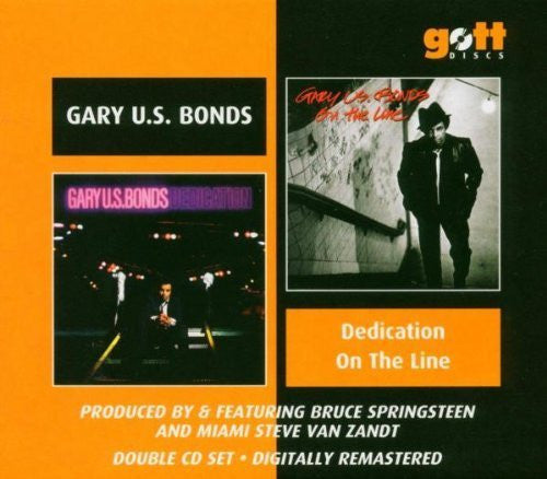Image of Front Cover of 5035195E: CD - GARY U.S. BONDS, Dedication / On the Line (Gott Discs; GOTTCD005, US 2004, Jewel Case With Outer Card Sleeve, With Bruce Springsteen)   VG+/VG+