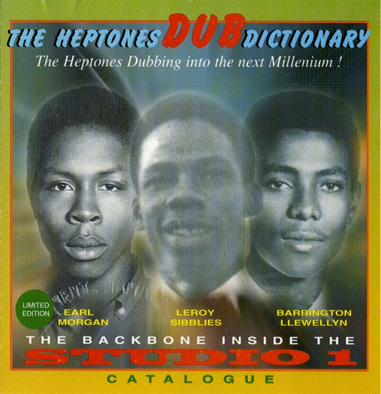 Image of Front Cover of 5025331E: LP - THE HEPTONES, Dub Dictionary (Trench Town; TTLP 0052, Jamaica 1999) Light signs of mottling.  VG+/VG+