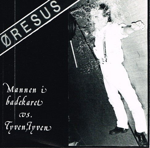 Image of Front Cover of 5025309E: 7" - �RESUS, Mannen I Badekaret Vs. Tyven, Tyven (Uncle Remus Records ; URR 001, Norway 1982, Picture Sleeve) Strong VG+ Throughout  VG+/VG+