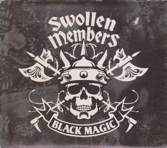 Image of Front Cover of 5015296C: 2xLP - SWOLLEN MEMBERS, Black Magic (Battle Axe Records; BA-2280-1, US 2006) Cut-out (Notched). Strong G+ only some light marks to discs - plays well.  VG/G+
