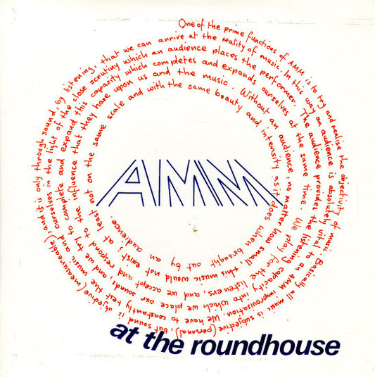 Image of Front Cover of 5025297E: 7" EP - AMM, At The Roundhouse (Incus ; INCUS EP 1, UK 1972, Laminated Flipback Sleeve) Sleeve Creased  VG/VG+
