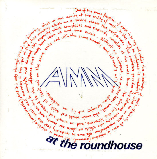 Image of Front Cover of 7" EP - VG/VG+ - AMM, At The Roundhouse (Incus ; INCUS EP 1, UK 1972, Laminated Flipback Sleeve), Sleeve Creased,  - 5025297E