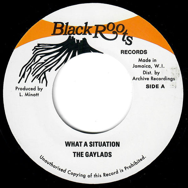 Image of Label Cover of 7" - EX/EX - THE GAYLADS, What A Situation (Black Roots; , UK 2025 Reissue, Company Sleeve), ,  - 5015372C