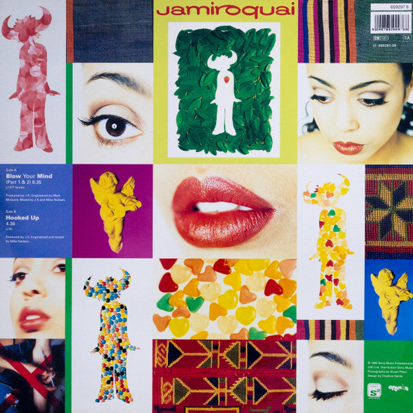 Image of Back Cover of 12" - VG+/VG+ - JAMIROQUAI, Blow Your Mind (Sony Soho Square; 659297 6, Europe 1993, Picture Sleeve), Just a few light superficial marks to disc.,  - 3316265C
